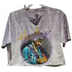 JIMI HENDRIX Authentic Hendrix Cut Cropped T-Shirt Size L
